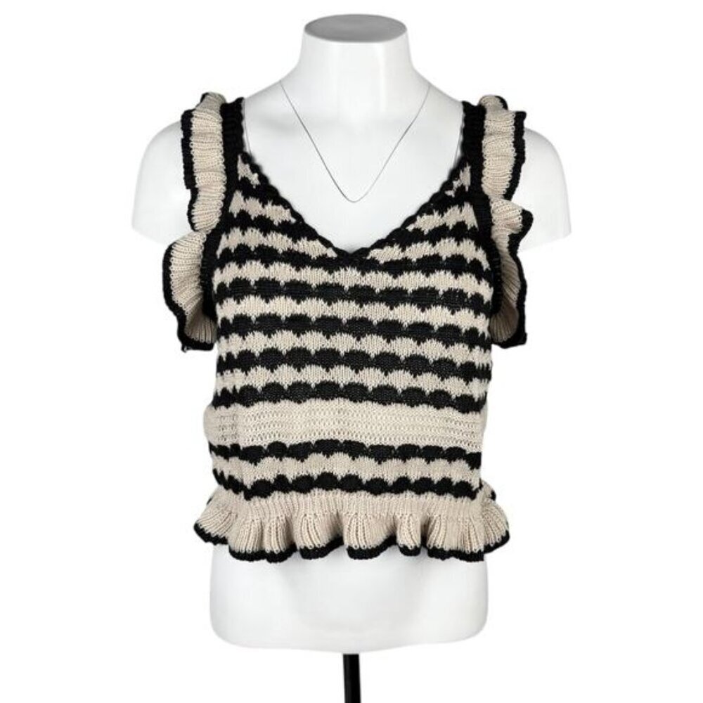 NWT SOLITAIRE Knitted Crop Top Sz Medium